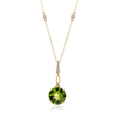 Collana in oro con Peridoto Dashihe  (CIRARI)