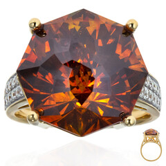 Anello in oro con Sfalerite (AMAYANI)