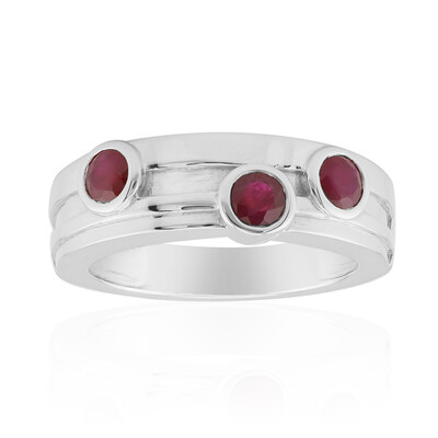 Anello in argento con Rubino della Birmania (Pallanova)