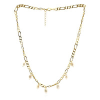 Collana in argento con Perla d'Acqua Dolce Bianca (TPC)