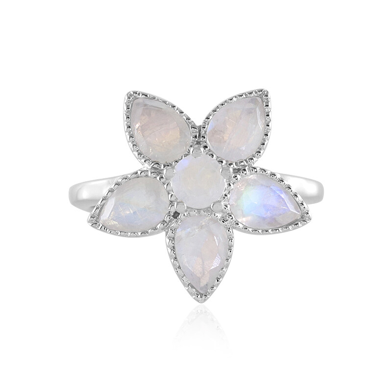 Orecchini Pendenti In Argento 925 Con Pietra Di Luna Arcobaleno – Marchesa 4x8mm, Gioielli Artigianali Crystalcraftindia