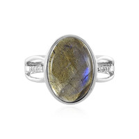 Anello in argento con Labradorite