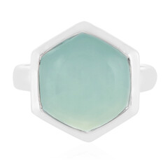 Anello in argento con Calcedonio Acqua