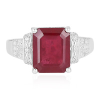 Anello in argento con Rubino del Madagascar