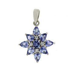 Ciondolo in argento con Tanzanite