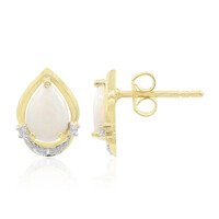Orecchini in oro con Opale Bianco