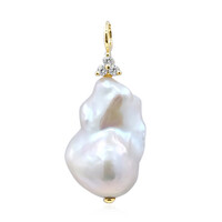 Ciondolo in oro con Perla d'Acqua Dolce Bianca