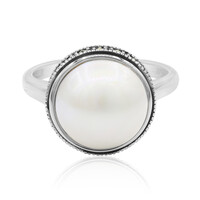Anello in argento con Perla Mabe (TPC)