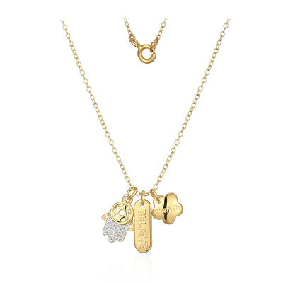 Collana in argento con Diamante I3 (I) (M de Luca)