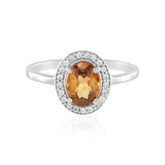 Anello in argento con Zircone Mandarino