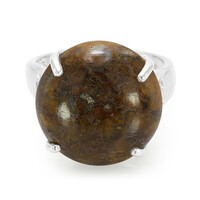Anello in argento con Quarzo Dinosauro