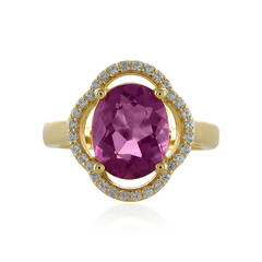 Anello in argento con Fluorite Rosa del Messico