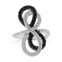 Anello in argento con Spinello Nero