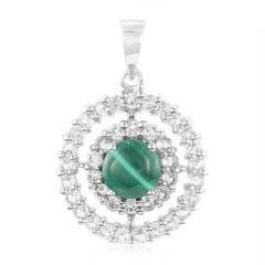 Ciondolo in argento con Malachite