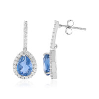 Orecchini in argento con Fluorite Cangiante