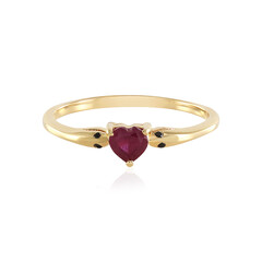 Anello in argento con Rubino del Madagascar