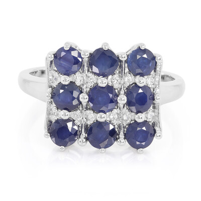 Anello in argento con Zaffiro Blu