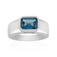 Anello in argento con Topazio Blu Londra (Pallanova)