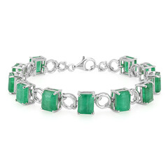 Bracciale in argento con Smeraldo Sao Francisco