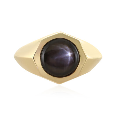 Anello in argento con Zaffiro Stellato Nero