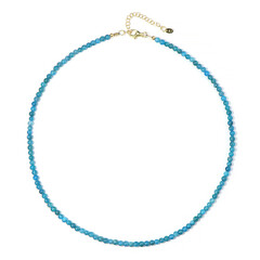 Collana in argento con Apatite Blu Neon