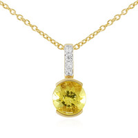 Collana in argento con Apatite Dorata
