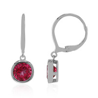 Orecchini in argento con Topazio Rosa