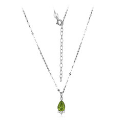 Collana in argento con Peridoto