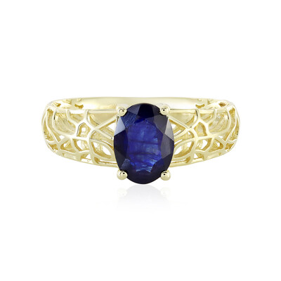 Anello in oro con Zaffiro Blu del Madagascar (Ornaments by de Melo)