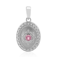 Ciondolo in argento con Tormalina Rosa Brasiliana (Pallanova)