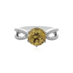 Anello in argento con Zircone Giallo