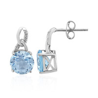 Orecchini in argento con Topazio Blu Cielo