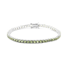 Bracciale in argento con Peridoto della Birmania