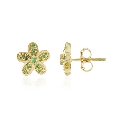 Orecchini in argento con Tsavorite