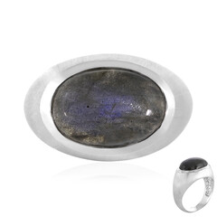 Anello in argento con Labradorite