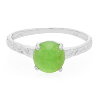 Anello in argento con Crisoprasio Imperiale