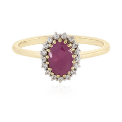 Anello in oro con Rubino
