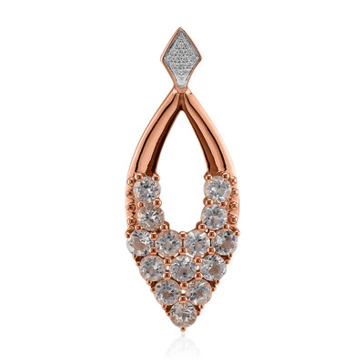 Ciondolo in oro con Danburite Rosa del Messico