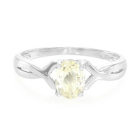 Anello in argento con Kunzite Canarino