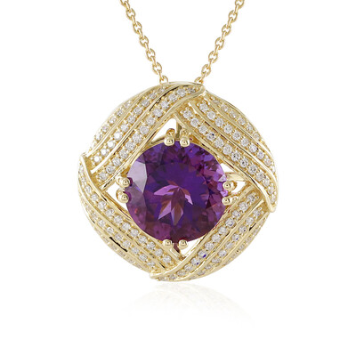 Collana in oro con Ametista Zambiana (de Melo)