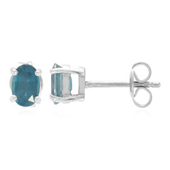 Orecchini in argento con Cianite Peacock