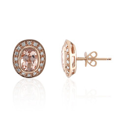 Orecchini in oro con Morganite AAA