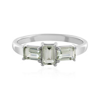 Anello in argento con Ametista Verde