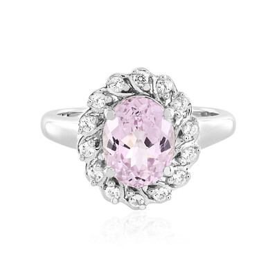 Anello in argento con Kunzite