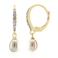 Orecchini in argento con Perla d'Acqua Dolce Bianca