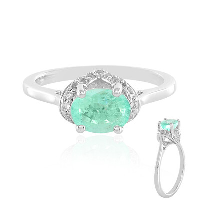 Anello in argento con Smeraldo Russo