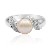 Anello in argento con Perla di Acqua Dolce