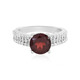 Anello in argento con Granato Mozambico