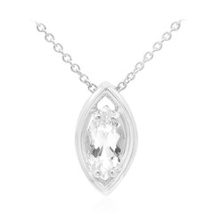 Collana in argento con Topazio Bianco