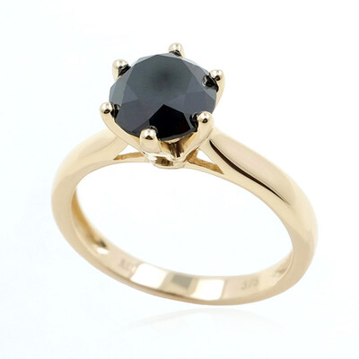 Anello in oro con Diamante Nero